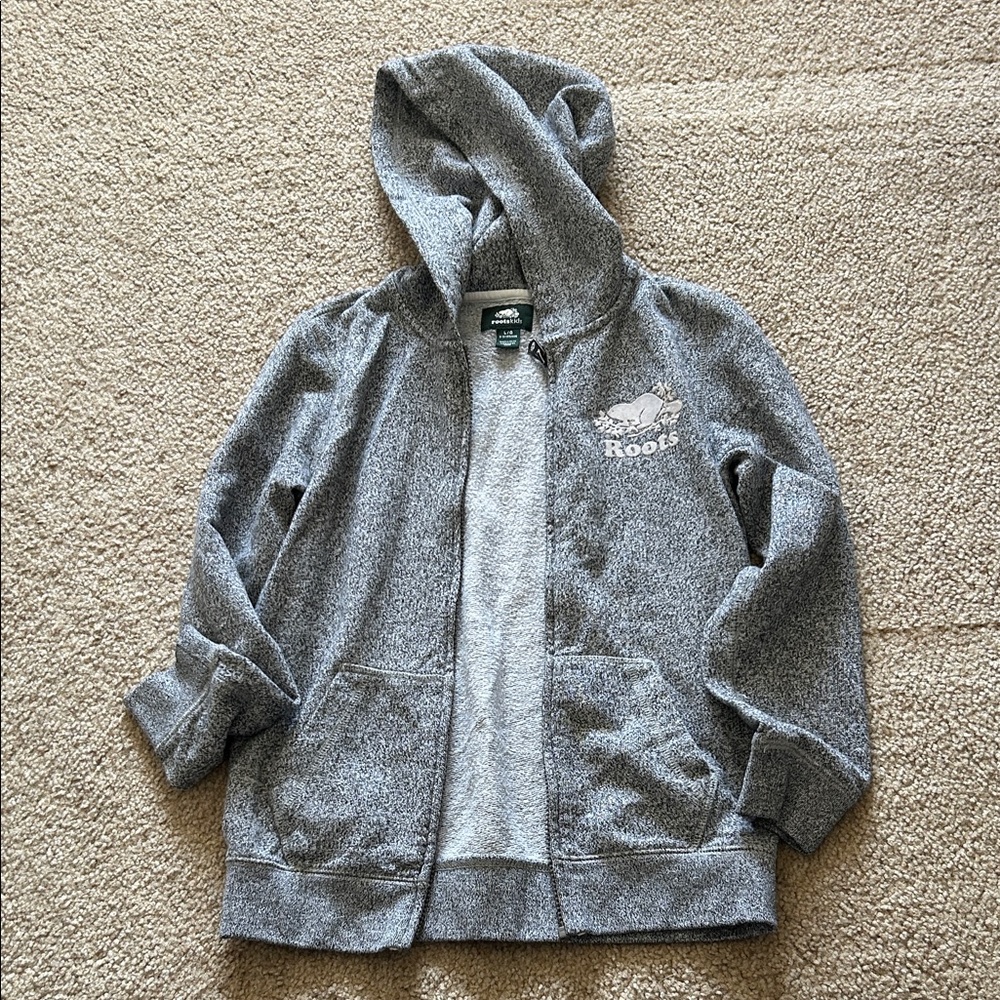 Roots Kids Heather Gray Hoodie